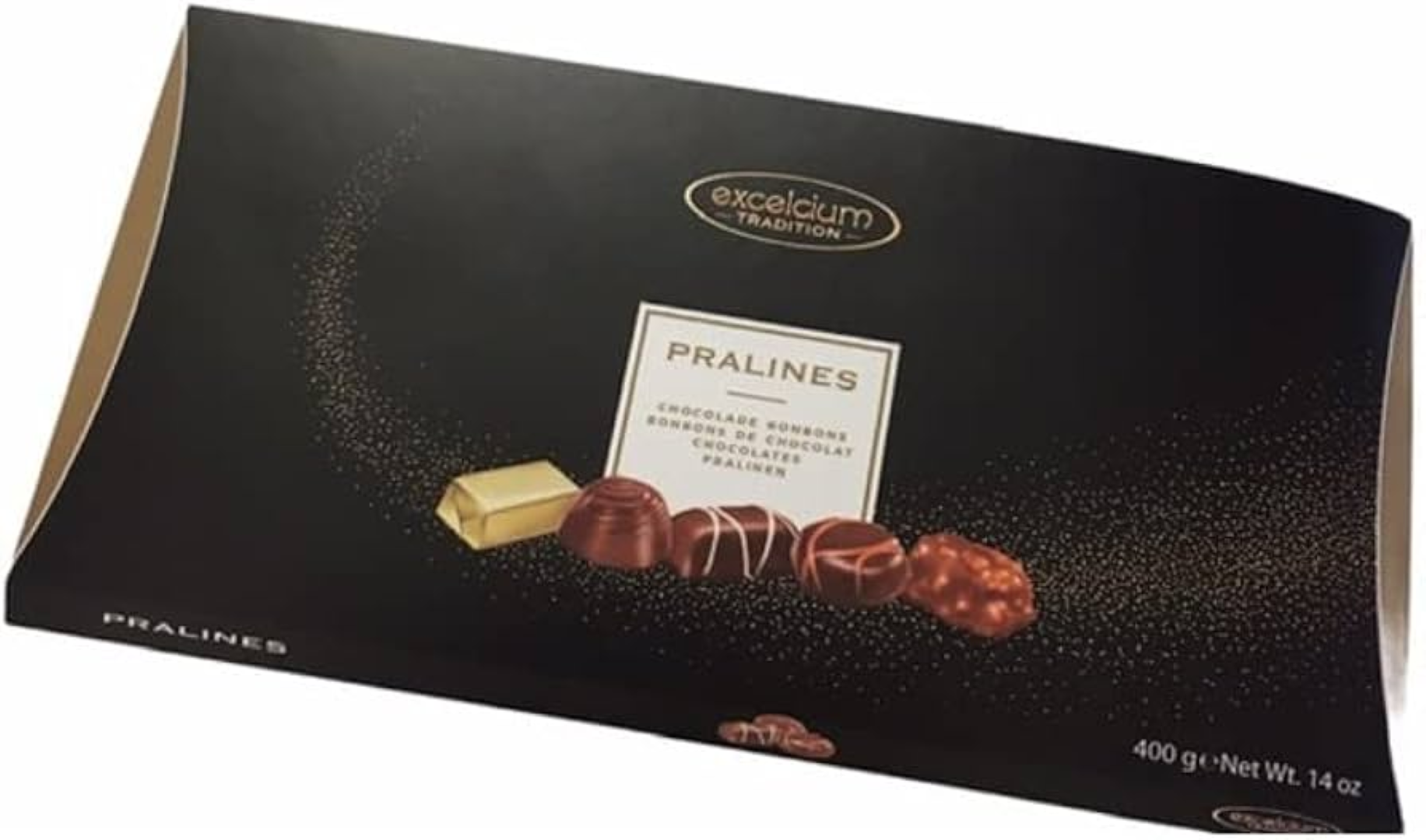 EXCELCIUM CHOCOLATE PRALINES 400G BLACK